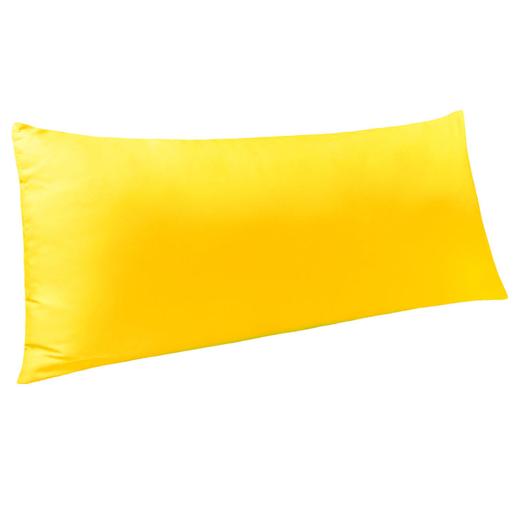 Body Pillow Cover, 1800 Brushed Microfiber Body Pillowcase with Envelope Closure - 20x54 Inches - NTBAY NTBAY Color: Yellow