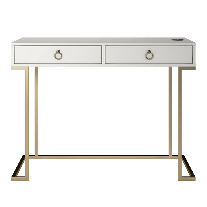 Battista Writing Desk Willa Arlo™ Interiors Color (Top): White