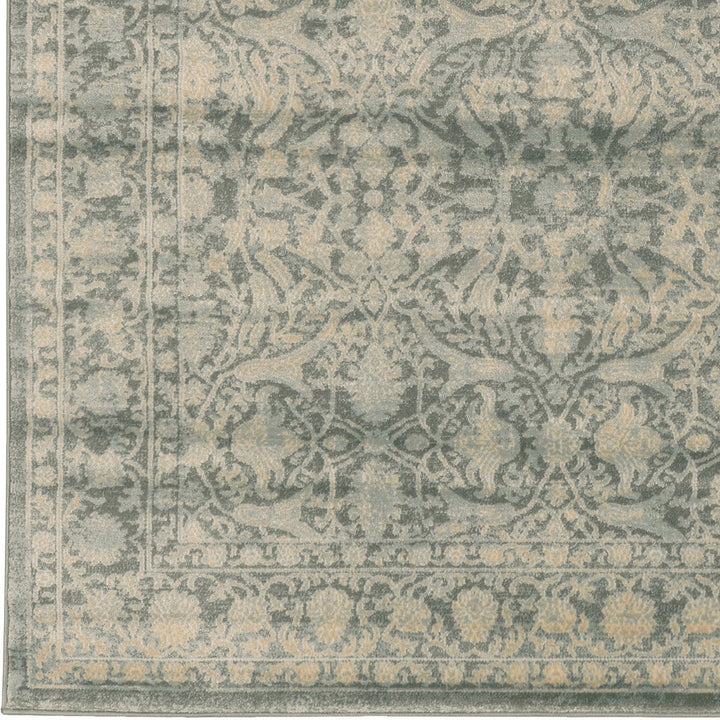 Benson Oriental Green Area Rug Threadbind Rug Size: Rectangle  7'10" x 10'6"