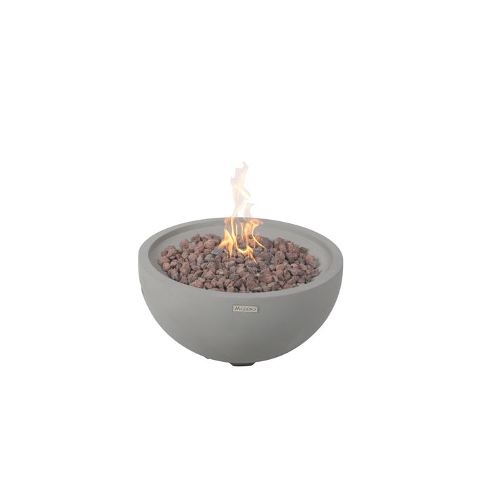 Aswaldi Round Light Grey 27" Fire Bowl Latitude Run® Fuel Type: Natural Gas