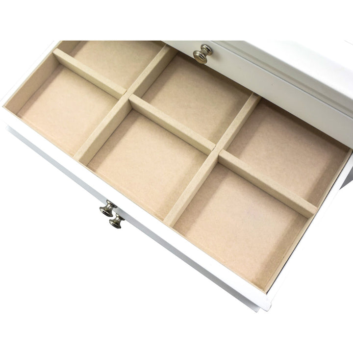 Elegant Jewelry Box Charlton Home® Finish: White