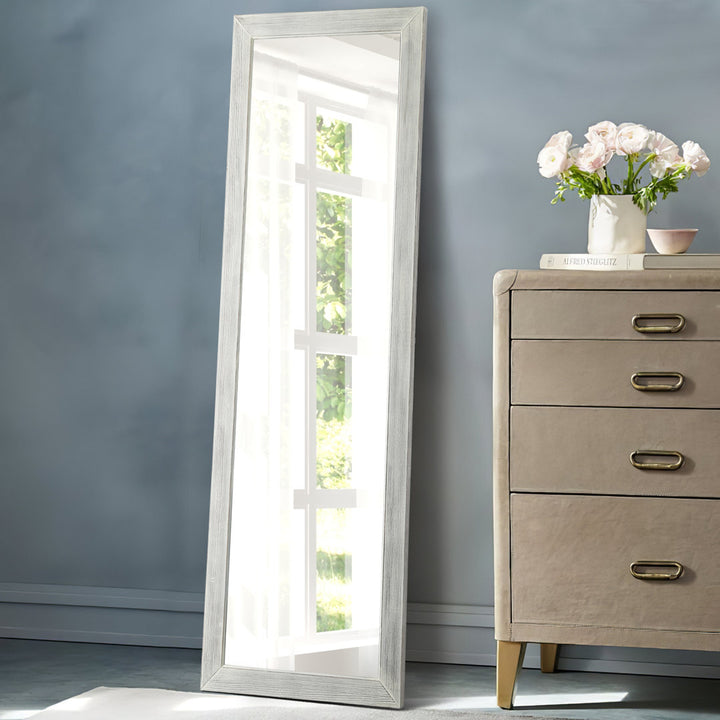 Eldorado Modern & Contemporary Full Length Mirror Three Posts™ Finish: White