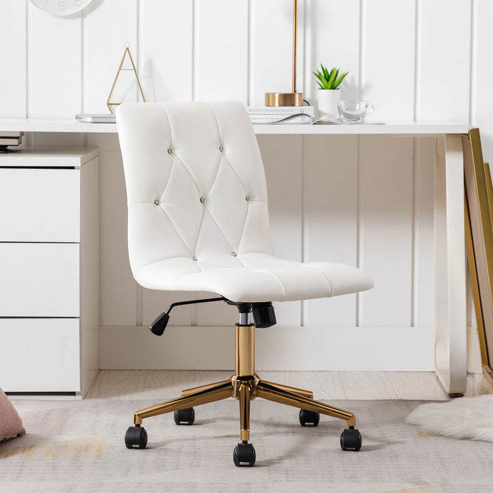 Uriel Task Chair Everly Quinn Upholstery Color: White