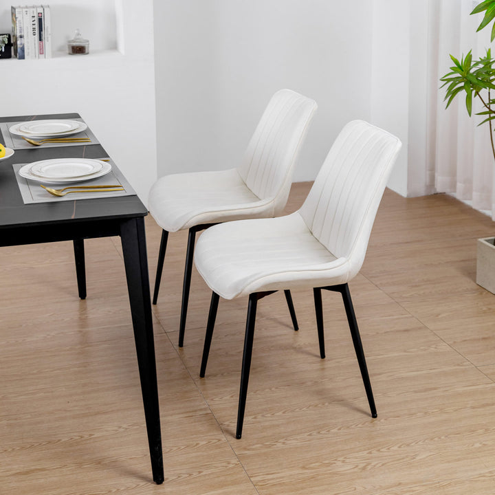 Birkland Dining Chair (Set of 6) Everly Quinn Upholstery Color: White