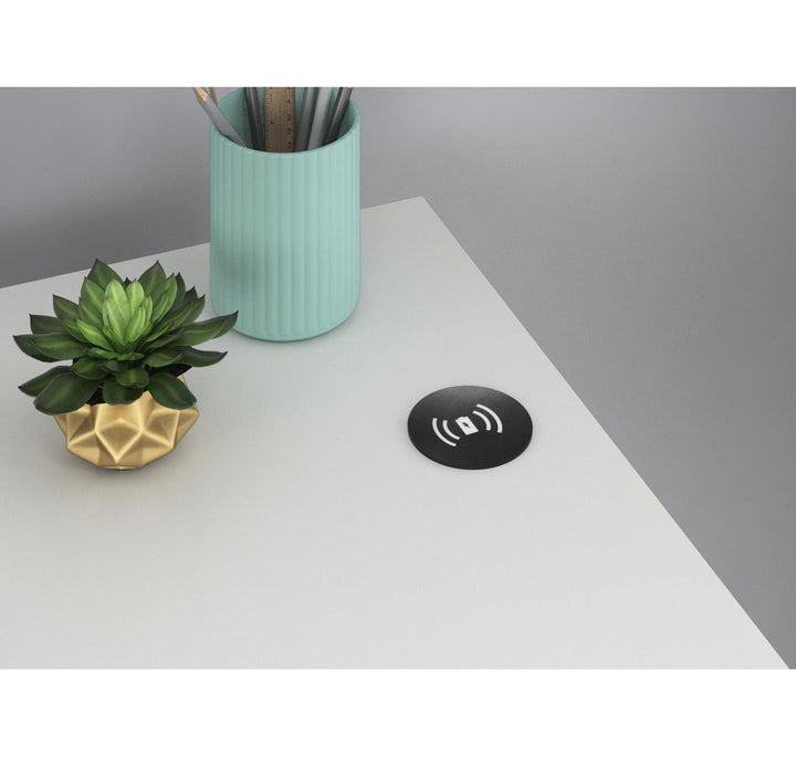 Battista Writing Desk Willa Arlo™ Interiors Color (Top): White