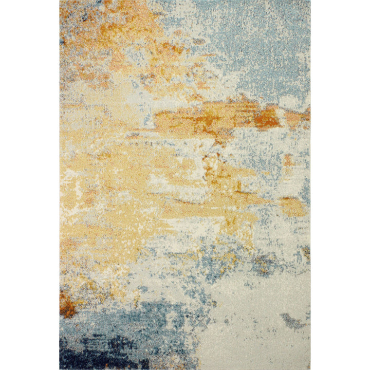Boyland Abstract Blue/Yellow Area Rug Trent Austin Design® Rug Size: Rectangle 8'6" x 11'6"