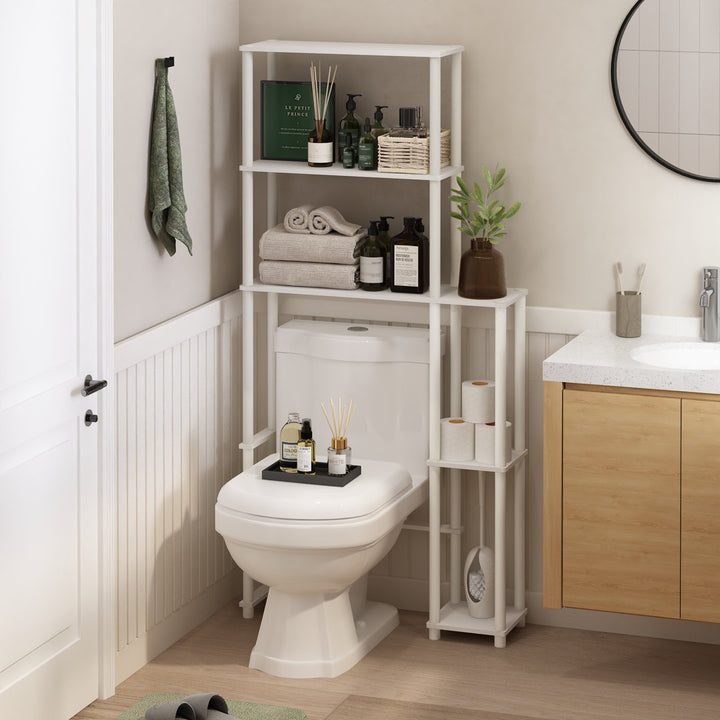 Antonucci 31.1" W x 65.1" H x 9" D Over-The-Toilet Storage Ebern Designs Finish: White