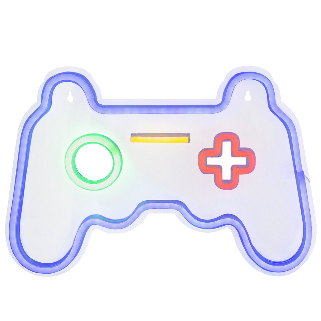 11" LED Neon Style Video Game Controller Wall Sign Northlight Seasonal