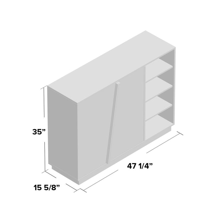 16 Pair Shoe Storage Cabinet Mercury Row®