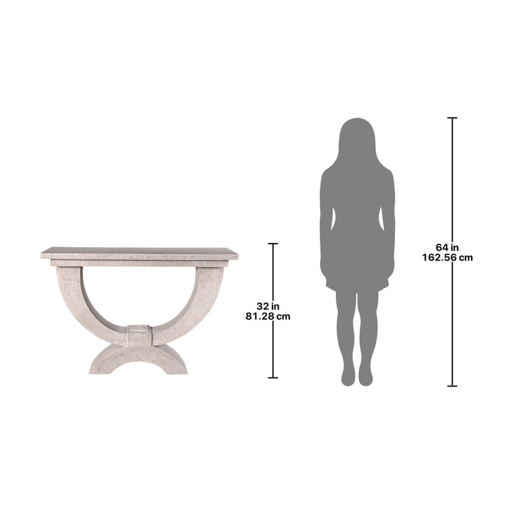 Moderno Arch of Stone Console Table Design Toscano