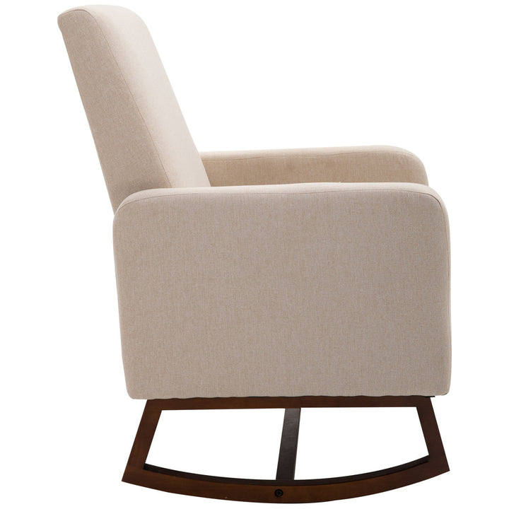 Atze Rocking Chair Latitude Run® Fabric: Cream White