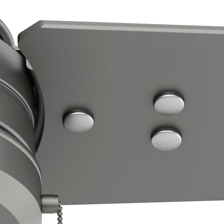 44" Cassius 3 - Blade Outdoor Standard Ceiling Fan with Pull Chain Hunter Fan Finish: Matte Silver