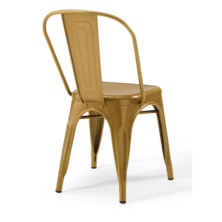 Promenade Bistro Dining Side Chair by Modway (Set of 2) Modway Color: Gold