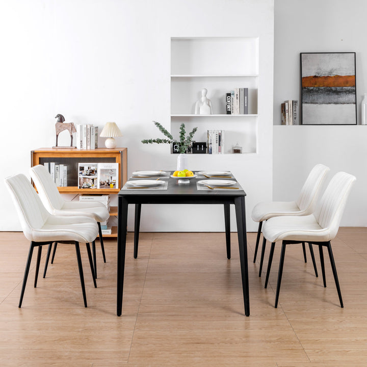 Birkland Dining Chair (Set of 6) Everly Quinn Upholstery Color: White