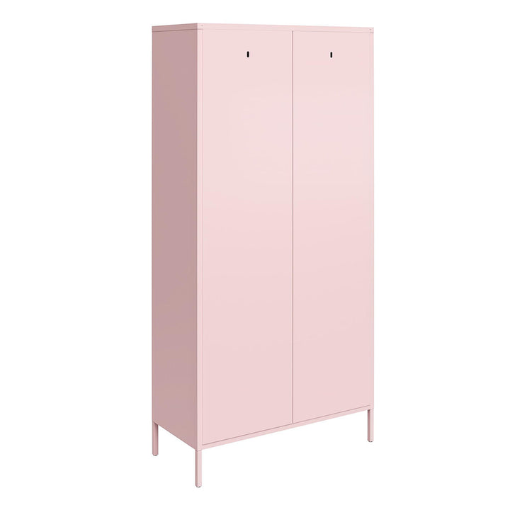 Cache 2 Door Tall Metal Locker Style Storage Cabinet Novogratz Finish: Pink