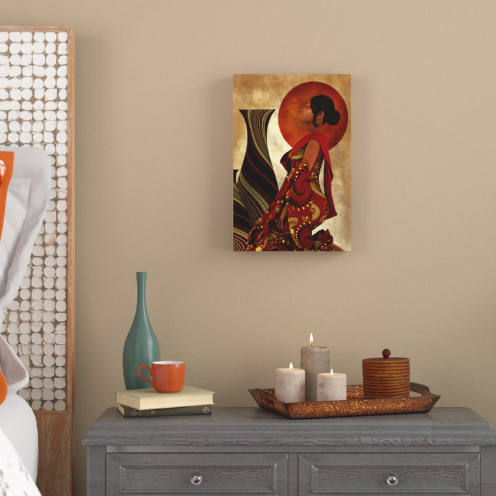 Devoted Prayer 2 Christian African American' Graphic Art Print on Canvas World Menagerie Size: 18" H x 12" W x 2" D