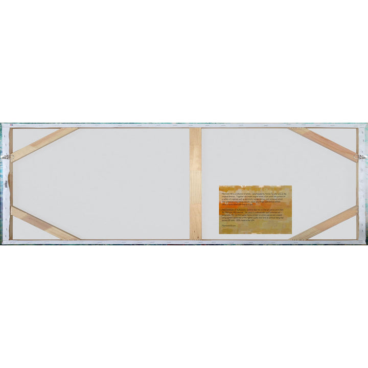 'Aqua Horizon IV' Acrylic Painting Print on Wrapped Canvas Highland Dunes Size: 15" H x 45" W x 1.5" D