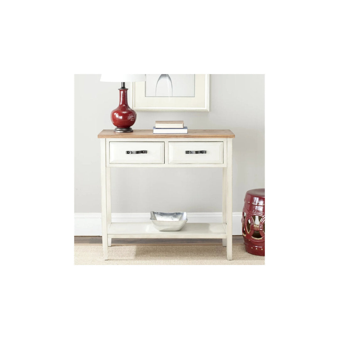 Joanna 35.8" Solid Wood Console Table Breakwater Bay