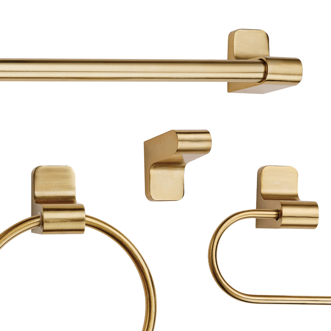 Positano 4 - Piece Bathroom Hardware Set Globe Electric Company Finish: Brass