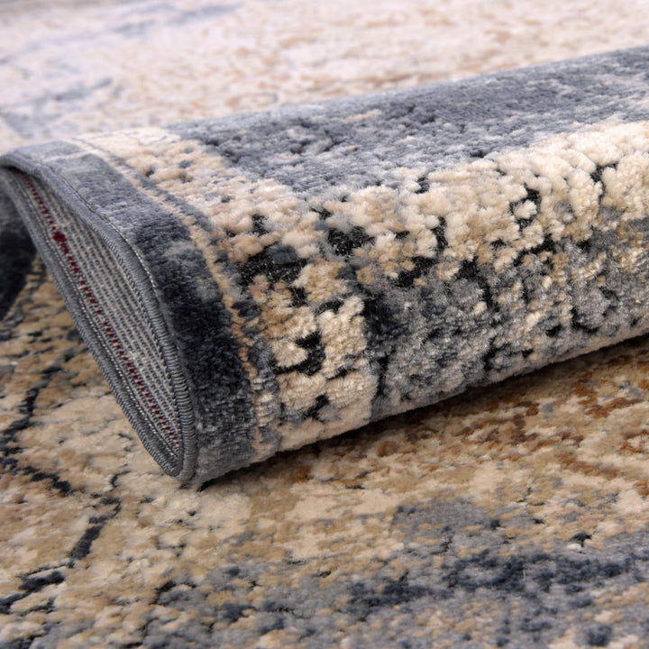 Arloa Oriental Beige/Navy Blue Area Rug Lark Manor™ Rug Size: Rectangle 7'10" x 11'