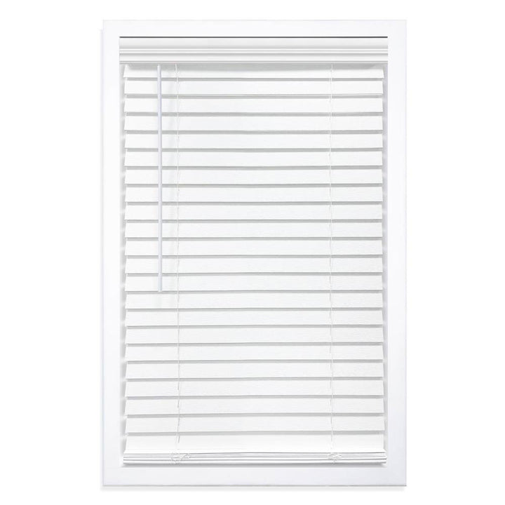 2 inch Room Darkening, Cordless Faux Wood Horizontal/Venetian Blind DEZFURNISHINGS Length & Width: 34"W x 48"L