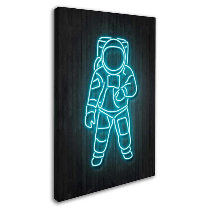'Astronaut' Graphic Art Print on Wrapped Canvas Trademark Fine Art Size: 32" H x 22" W