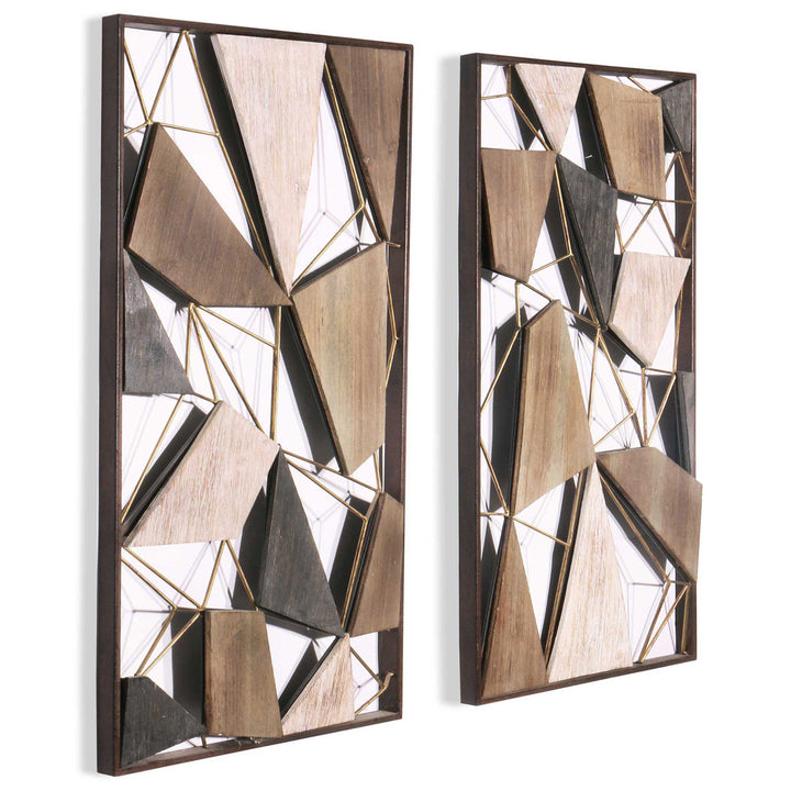 Saskia 2 Piece Wall Decor Set Gild