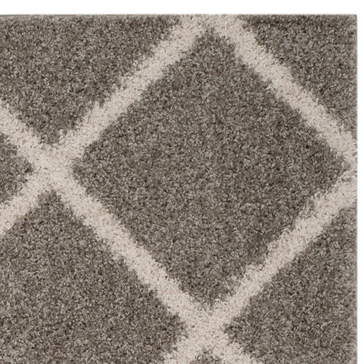 Darrol Performance Geometric Rug House of Hampton® Rug Size: Round 5'3" Pile Height: Ultra Plush 2"