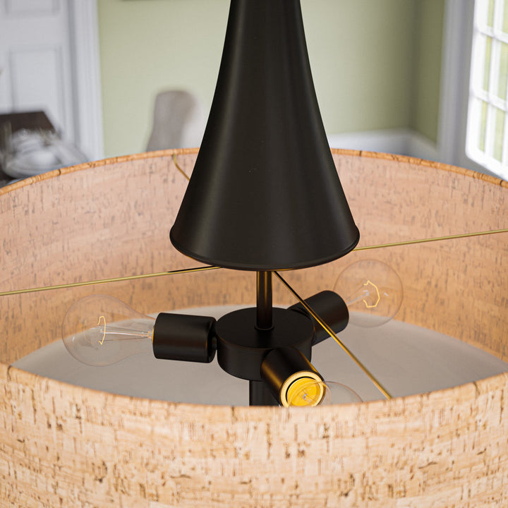 Eliot 3-Light Unique / Statement Drum Pendant Lighting George Oliver Finish: Oil Rubbed Bronze