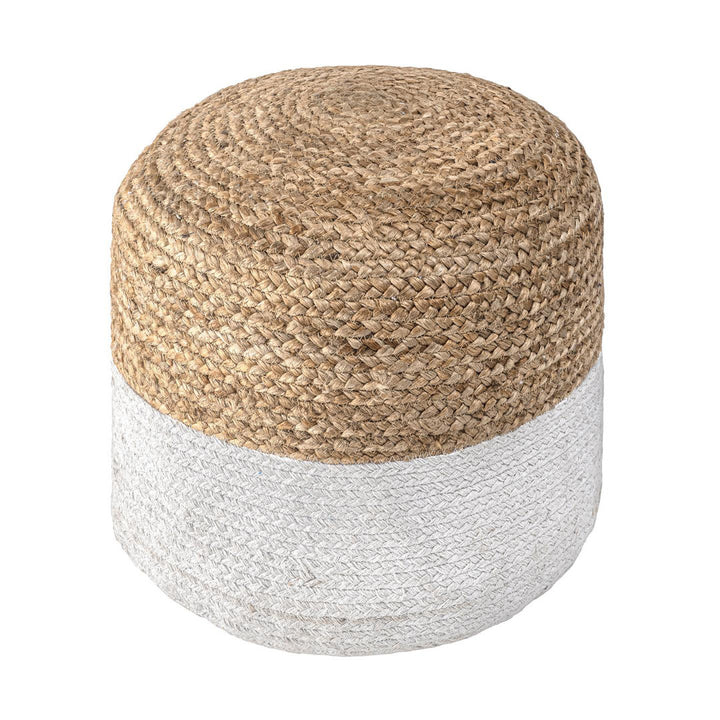 Otis 18'' Wide Round Pouf Ottoman Sand & Stable™