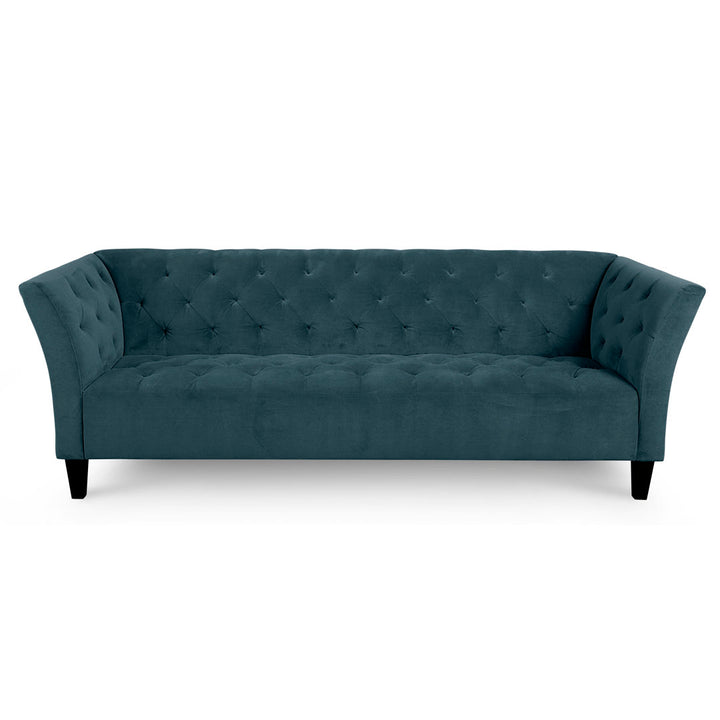 Carruth 91" Flared Arm Sofa Mercer41 Body Fabric: Bella Lagoon Performance Velvet