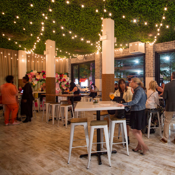 Artificial Green Foliage UV-protected for Outdoor Decor. (Set of 4) 19.68 in x 19.68 in panels (Set of 4) GreenSmart Dekor