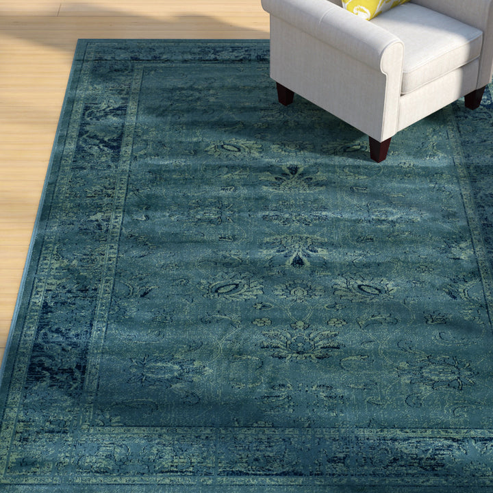 Beldale Blue Area Rug Trent Austin Design® Rug Size: Rectangle 5'3" x 7'6"