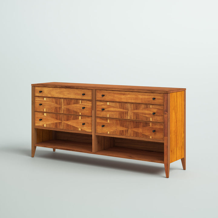 Camilla 6 Drawer 63'' W Double Dresser Mercury Row®