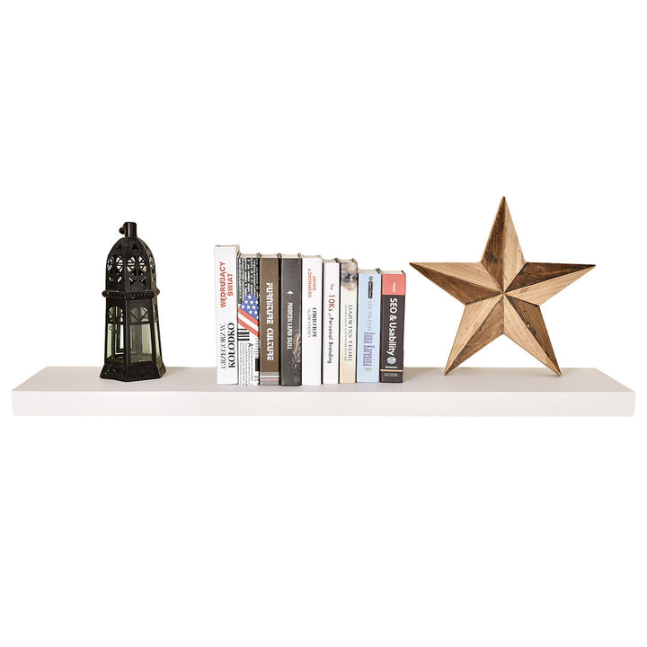 Bovina Floating Shelf Winston Porter Size: 2" H x 48" W x 9.25" D Finish: White