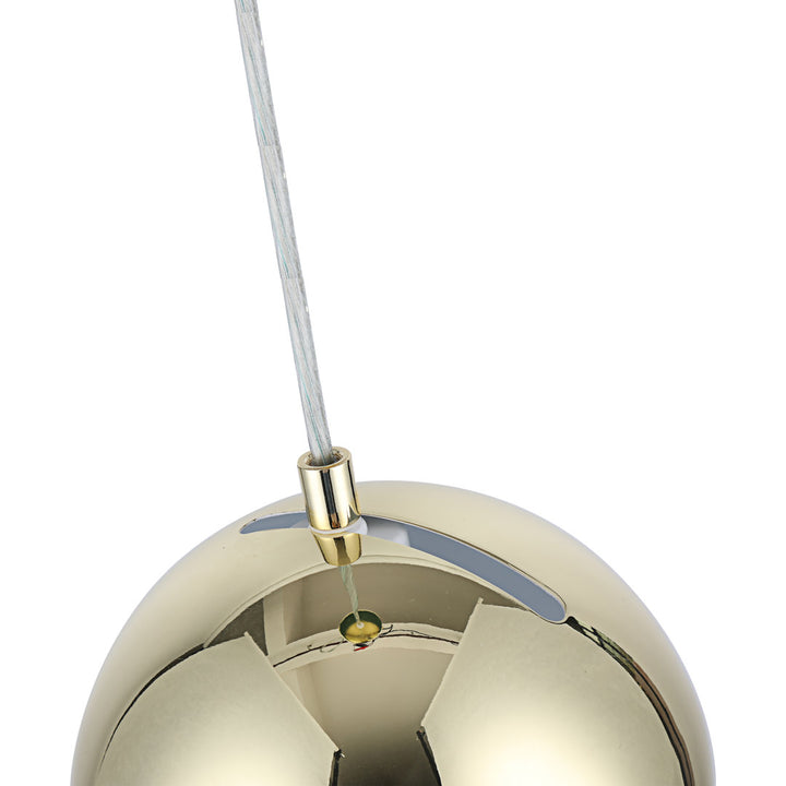 Monterey 1-Light Single Globe Pendant Orren Ellis Finish: Plated Gold