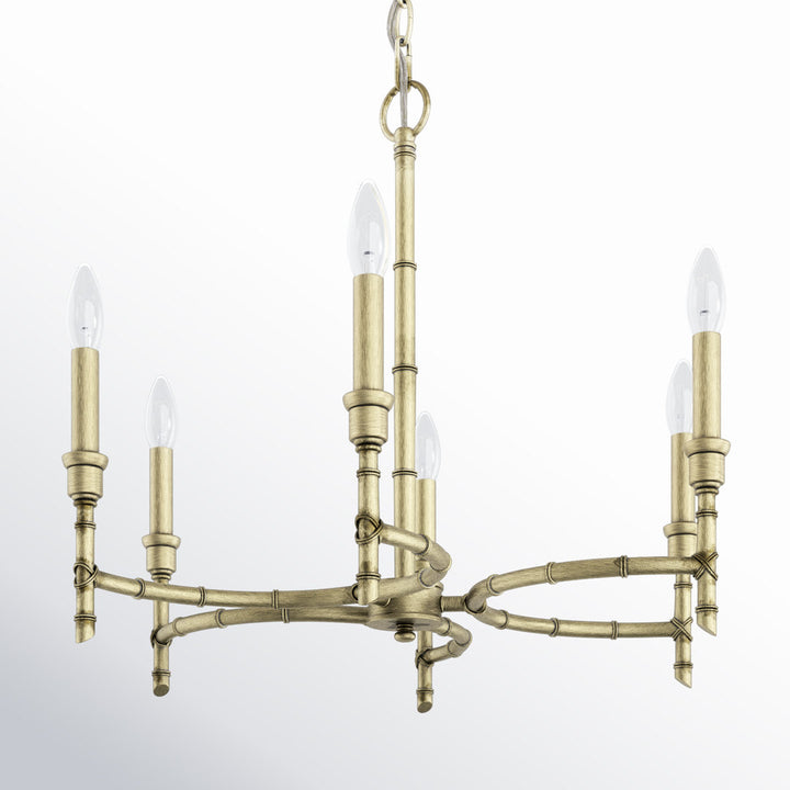 Andaman 6 - Light Candle Style Chandelier Sand & Stable™