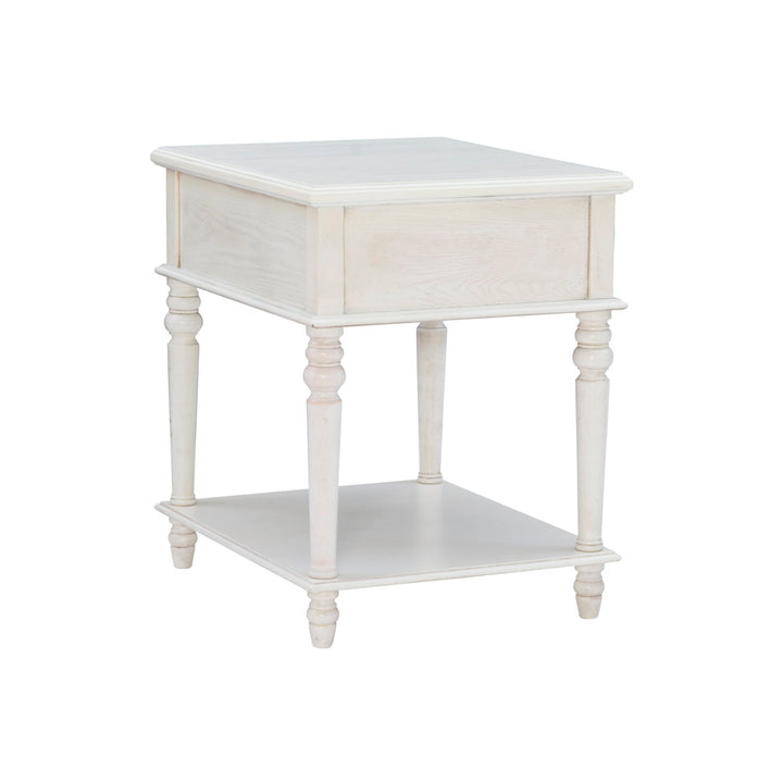 Birkley End Table with Storage Drawer Sand & Stable™ Color: Cream