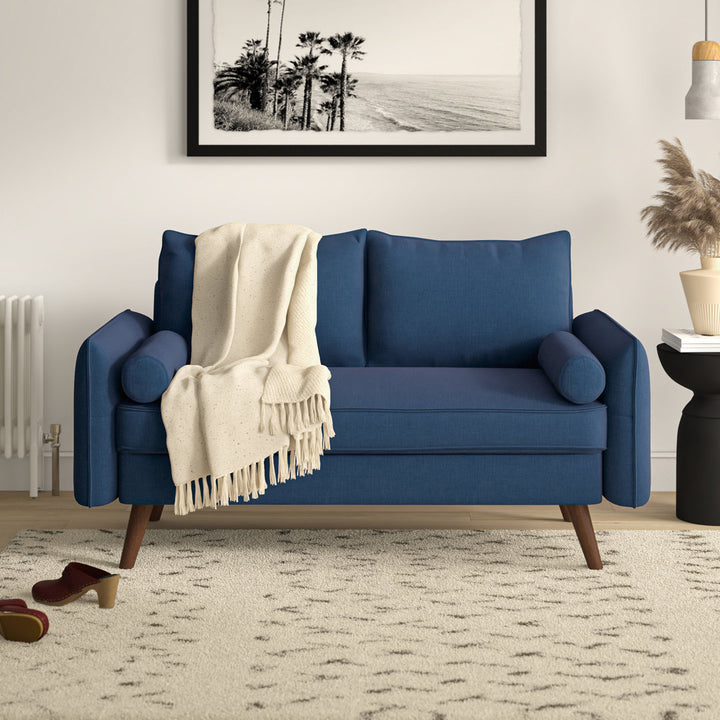 Modway Revive Upholstered Fabric Loveseat Modway Upholstery Color: Azure Polyester