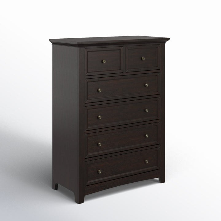 Kingery 6 - Drawer Dresser Three Posts™ Color: Black