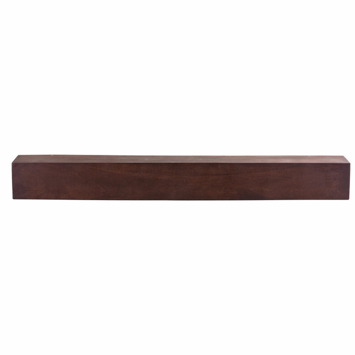 Modern Farmhouse Fireplace Shelf Mantel Dogberry Collections Depth: 9", Finish: Mahogany, Shelf Length: 60"