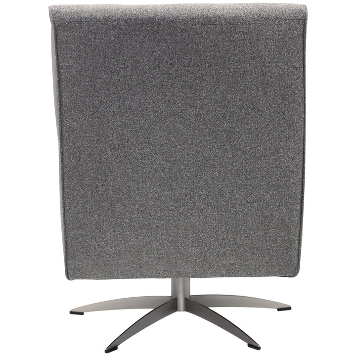Basilina 26.25" Wide Swivel Armchair Wade Logan® Fabric: Terrace Granite Polyester Blend