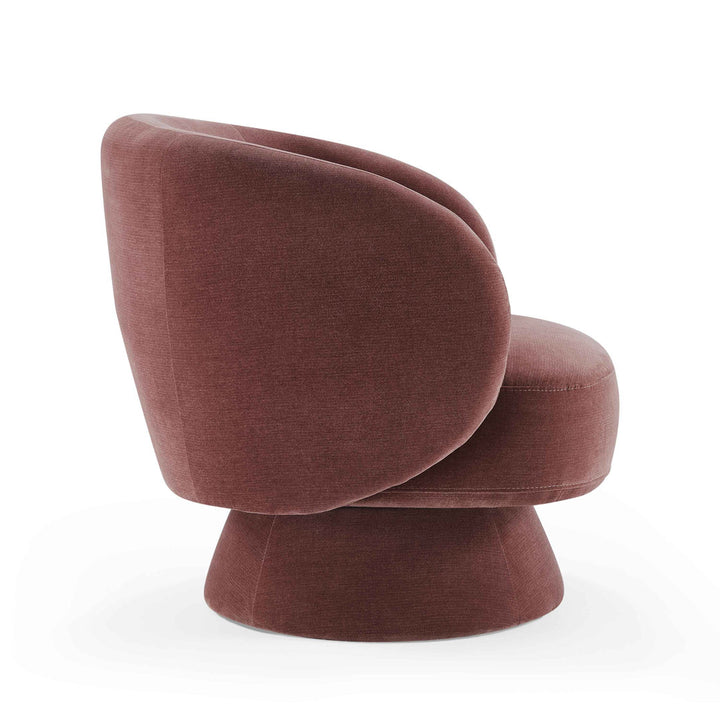 Saboor MINIMORE Modern Style Swivel Accent Chair Orren Ellis Fabric: Lavender Rayon