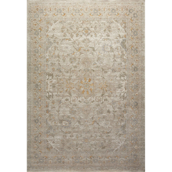 Chris Loves Julia x Loloi Rosemarie Floral Ivory/Natural/ Yellow Area Rug Chris Loves Julia x Loloi Rug Size: Rectangle 9' x 12'