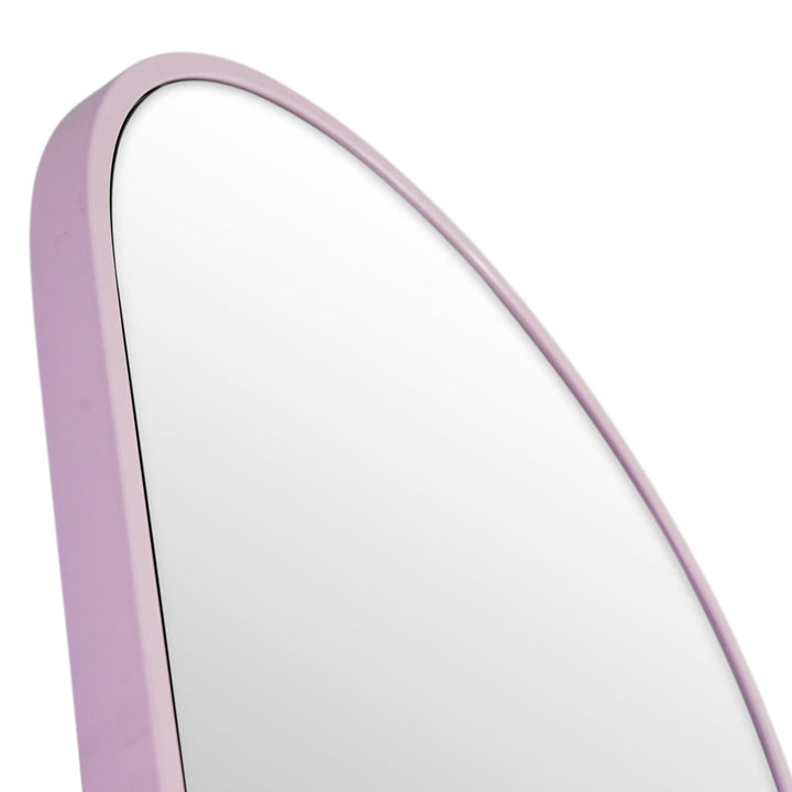 Kira Arched Mirror Glass Warehouse Size: 40'' X 60'' Finish: Pink