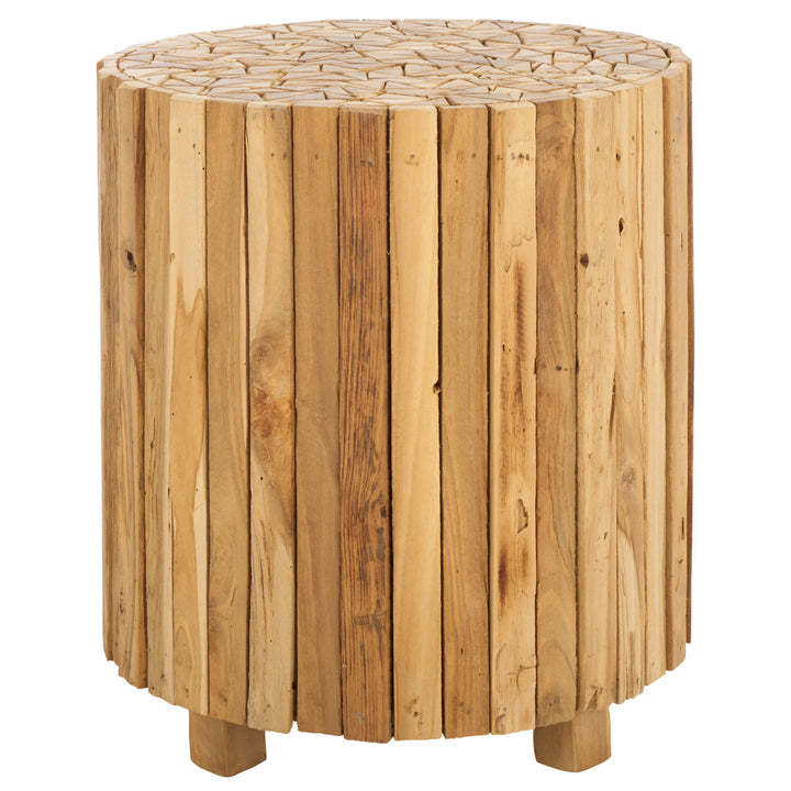 Hopper Solid Wood Drum End Table Loon Peak®