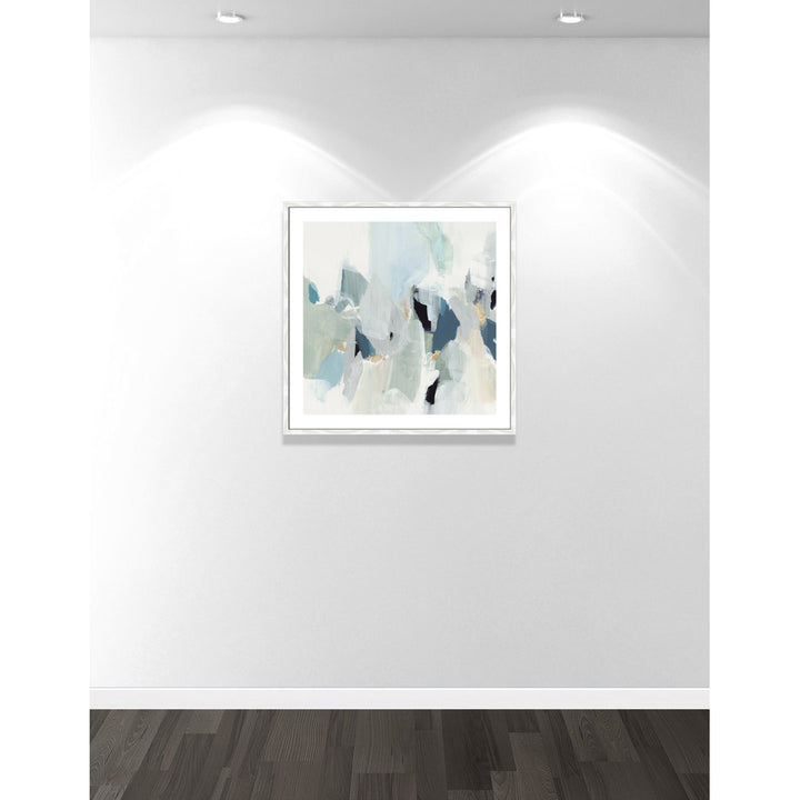 Little Talks III' by Isabelle Z - Painting Print Casa Fine Arts Size: 33.25" H x 33.25" W x 0.75" D Format: White Wood Framed Paper