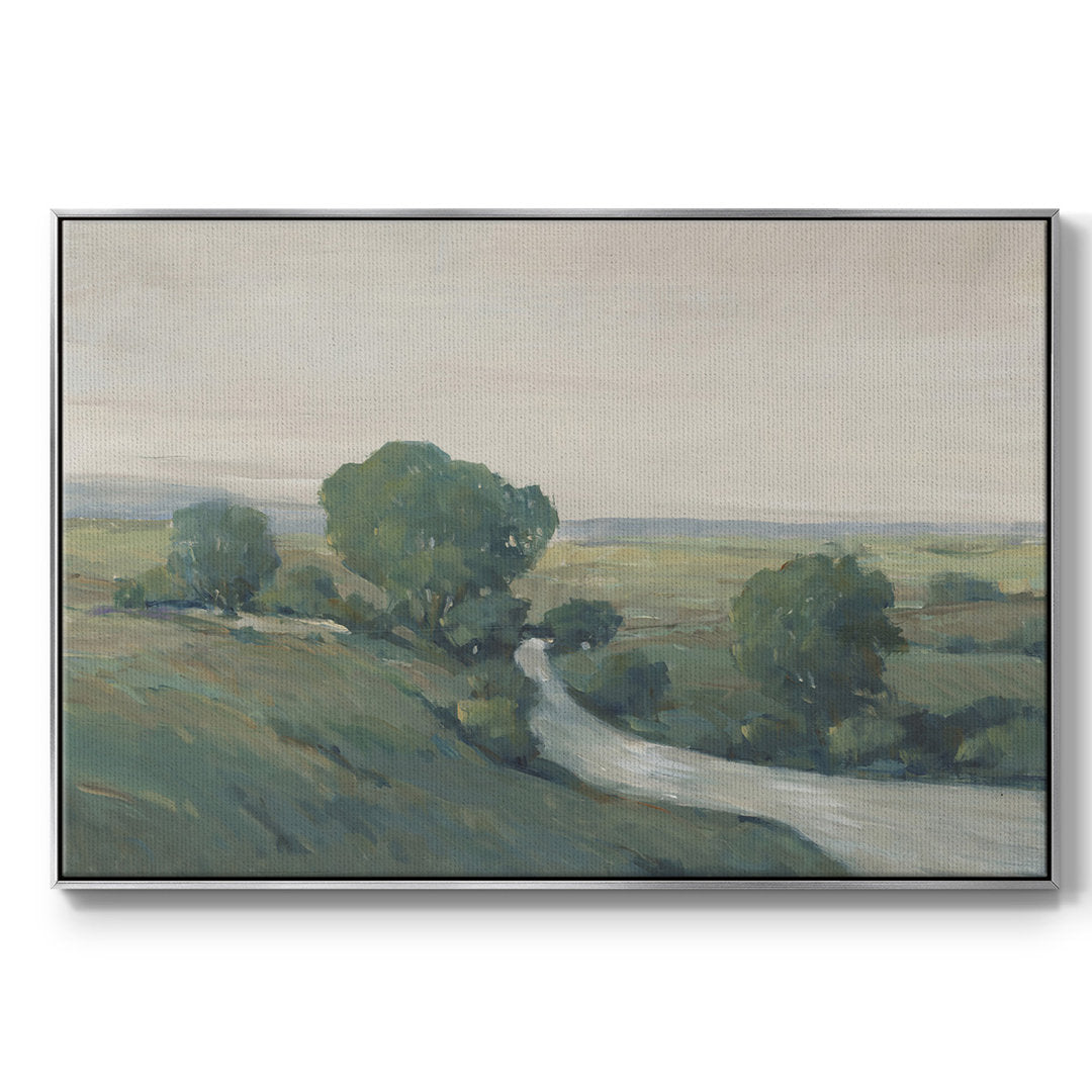 Running Creek I Premium Framed Canvas- Ready To Hang Red Barrel Studio® Size: 25" H x 37" W x 2" D Format: Silver Floater Framed Canvas