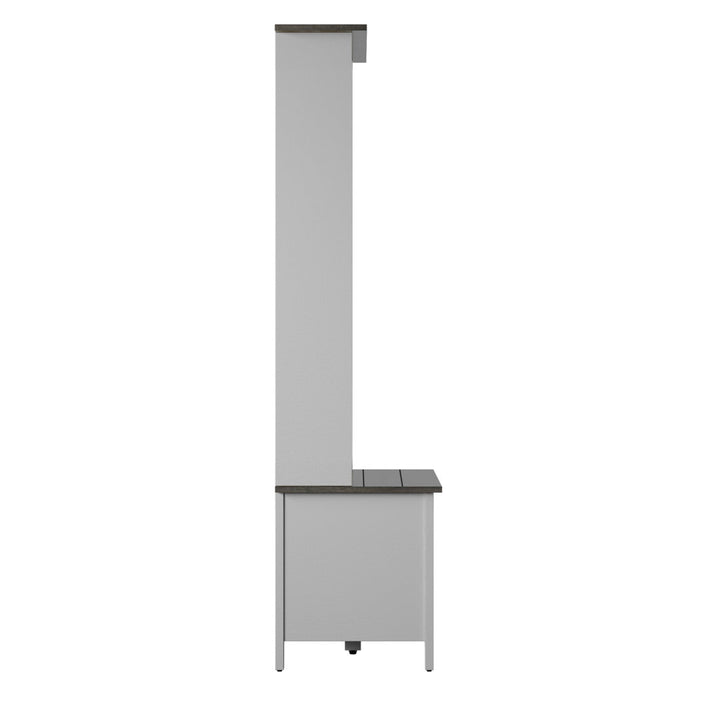 Cleobury Hall Tree with Bench and Shoe Storage Laurel Foundry Modern Farmhouse® Color: White