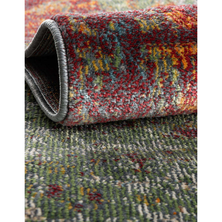 Haefner Abstract Red Area Rug Langley Street® Rug Size: Round 3'3"